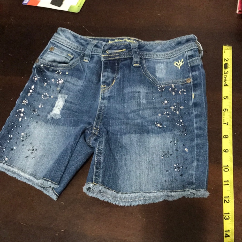 Justice Premium denim girls shorts 10R